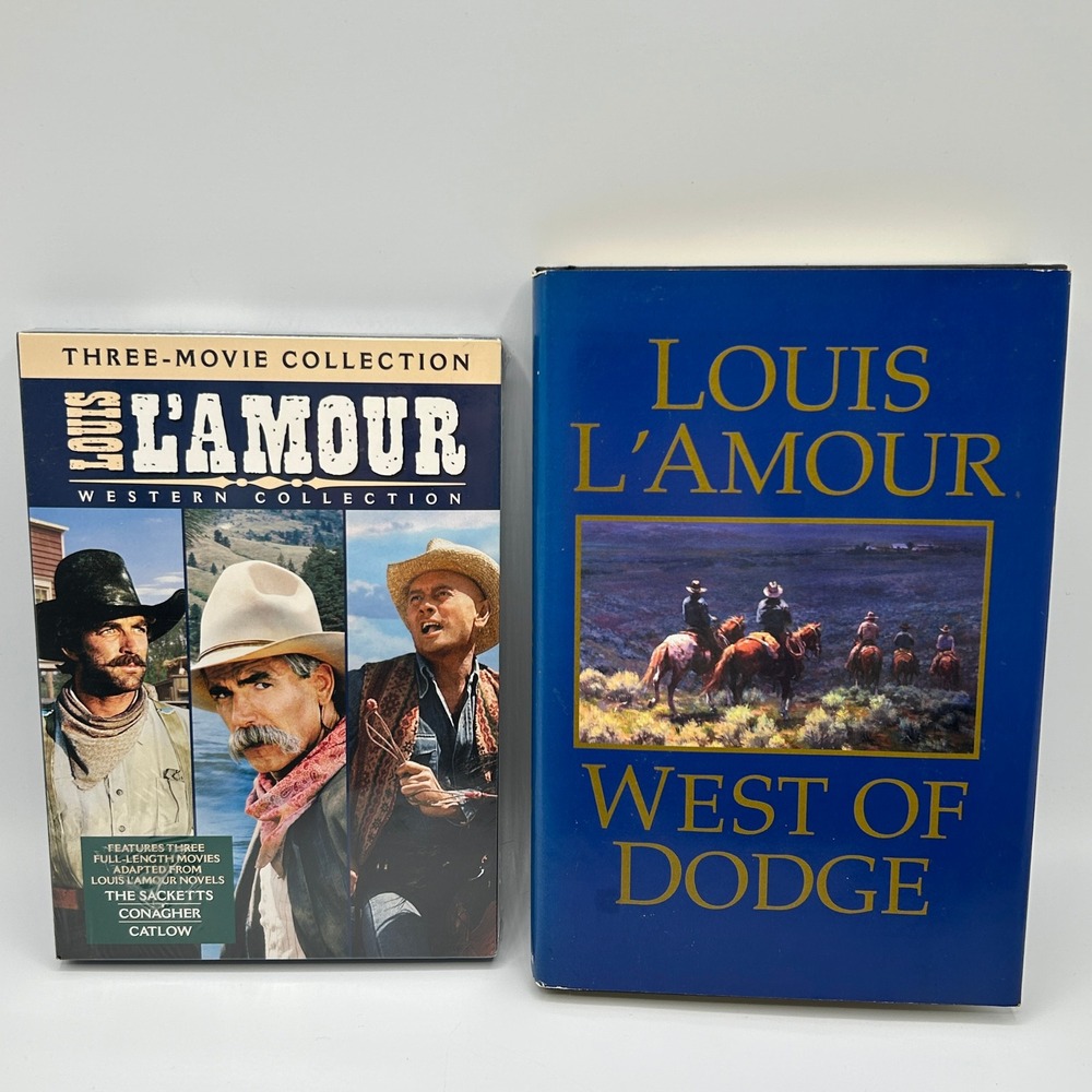 BUNDLE Louis L'Amour Western Collection Three Movie DVD Set West of Dodge Cowboy